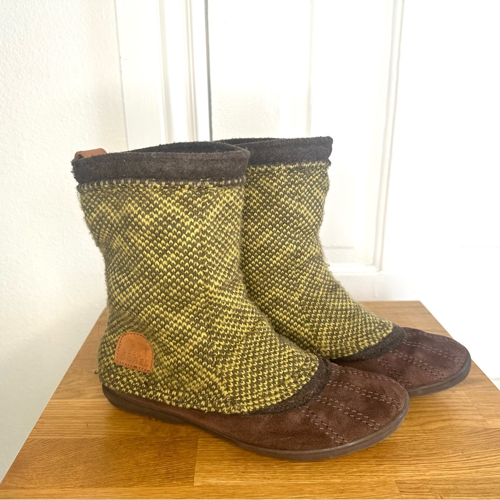 Sorel Tremblant Herringbone Boot, Size 9